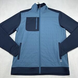 FootJoy ThermoSeries Jacket Mens Small Blue Colorblock Golf Full Zip Thermal